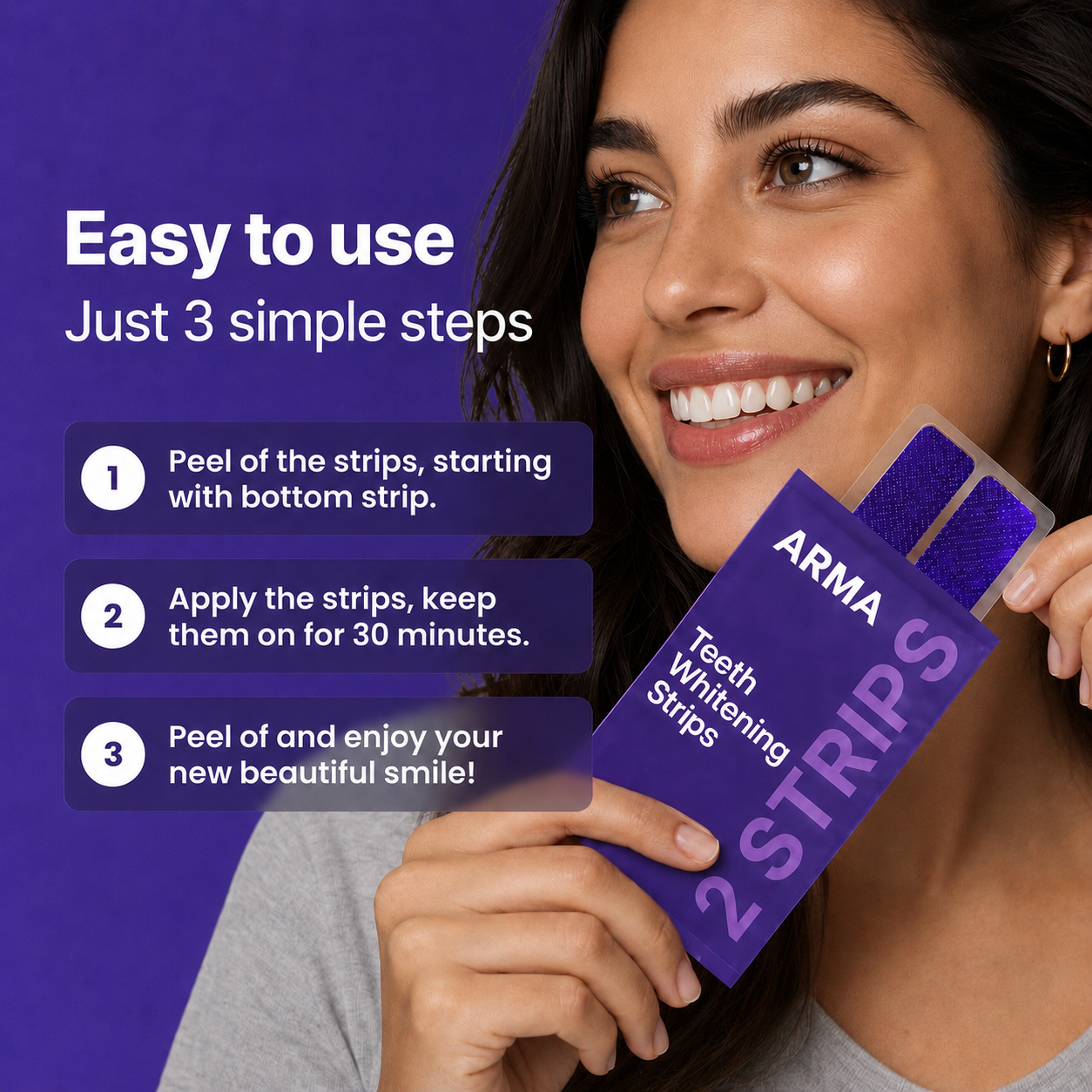 ARMA Purple Teeth Whitening Strips™