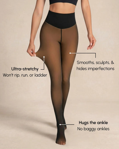 ARMA™ Sheer Illusion Fleece-Lined Tights