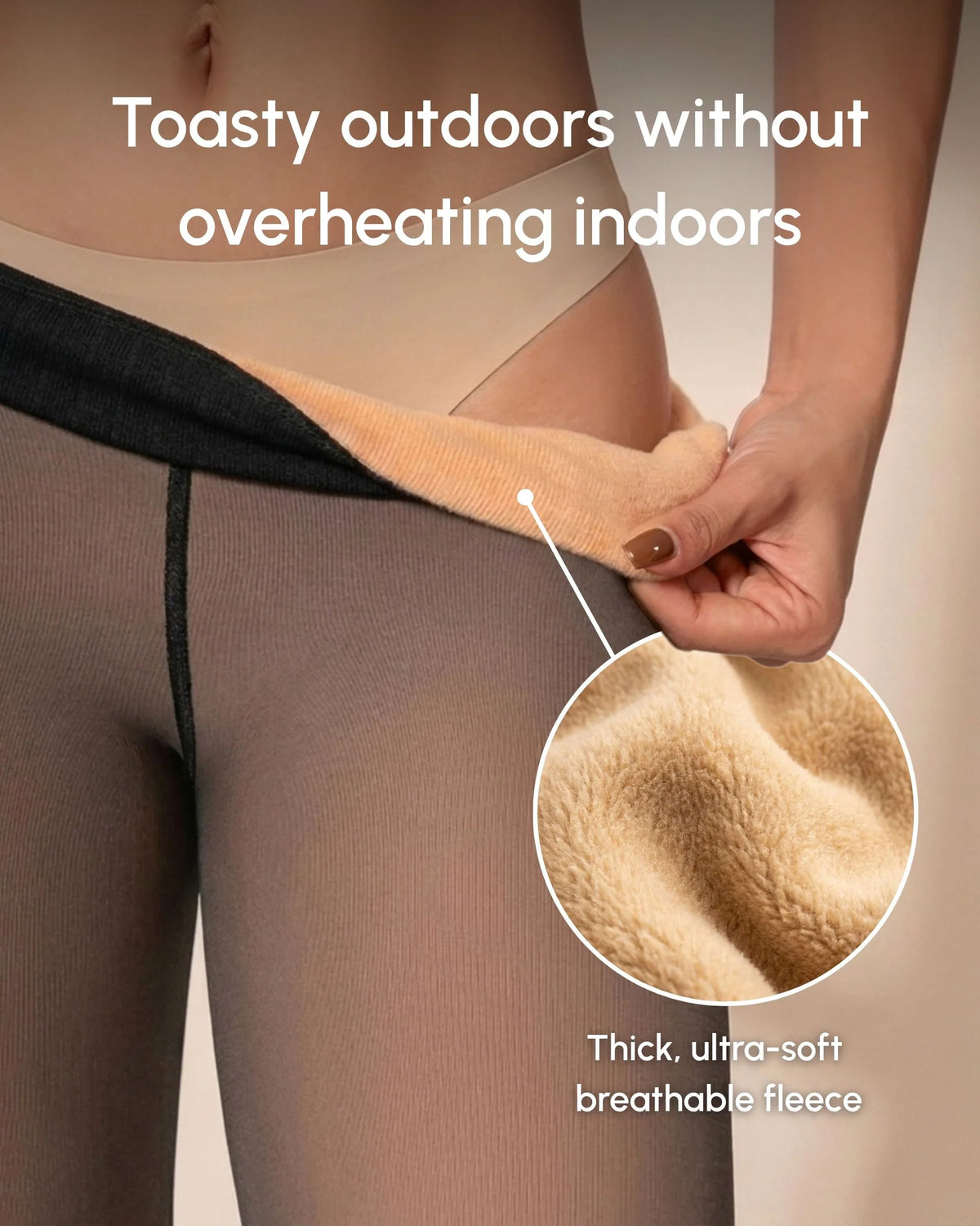ARMA™ Sheer Illusion Fleece-Lined Tights