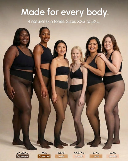 ARMA™ Sheer Illusion Fleece-Lined Tights